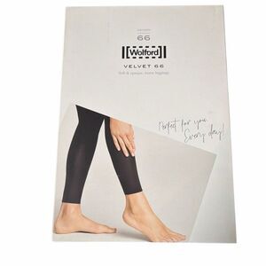 NWT Wolford Velvet 66 Matte Leggings Denim Blue – Luxe Opaque Everyday Essential